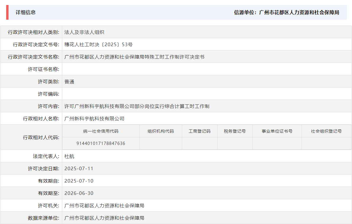 7.11许可广州新科宇航科技有限公司部分岗位实行综合计算工时工作制.png