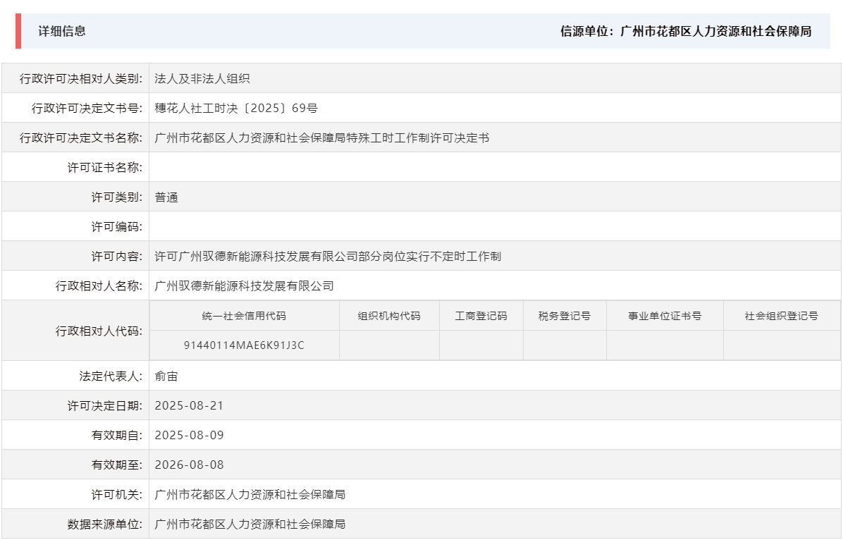 8.21许可广州驭德新能源科技发展有限公司部分岗位实行不定时工作制.png