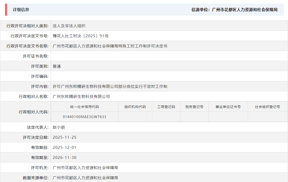 11.25许可广州东粹精研生物科技有限公司部分岗位实行不定时工作制.png