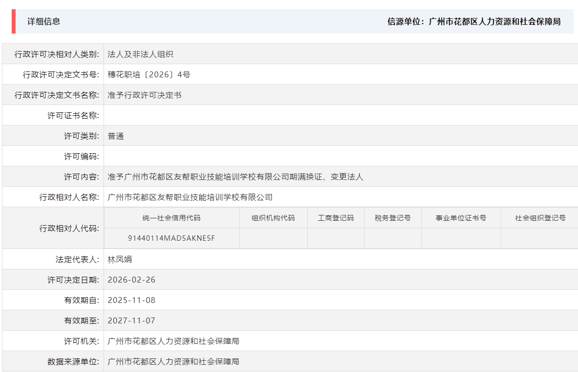 2.26准予沙巴体育试玩
友帮职业技能培训学校有限公司期满换证、变更法人.png
