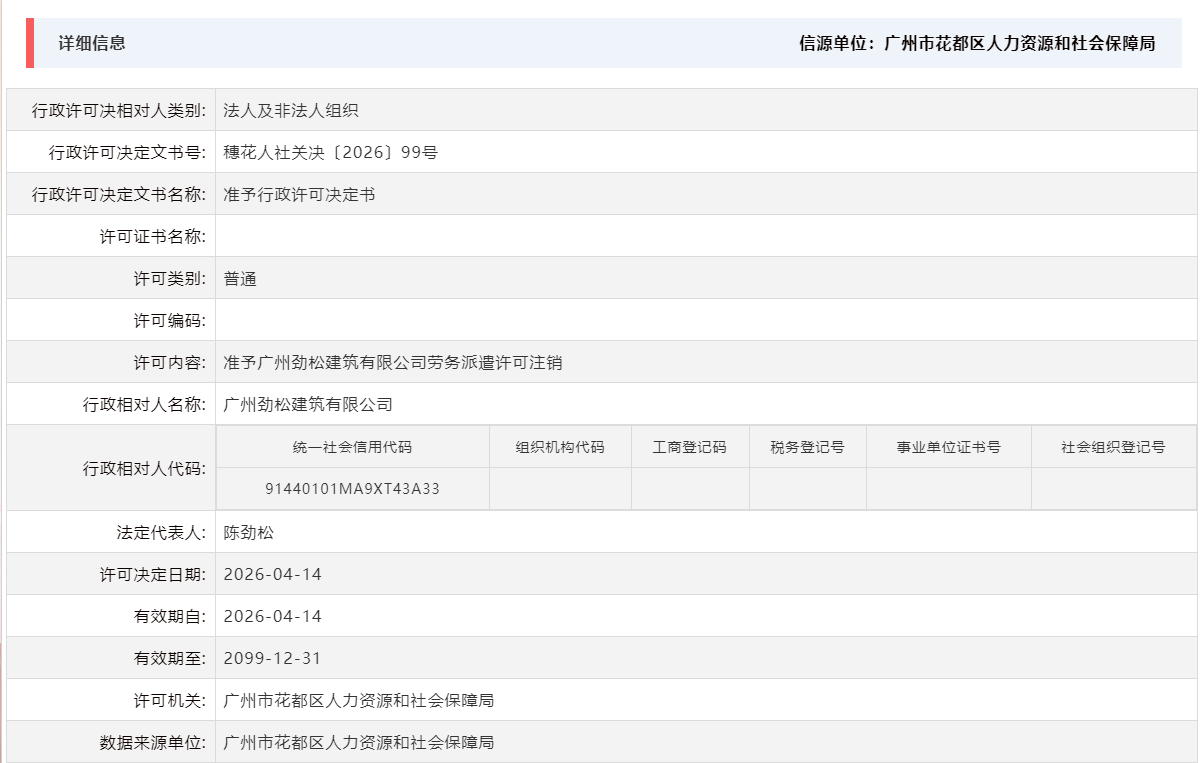 4.14准予广州劲松建筑有限公司劳务派遣许可注销.png