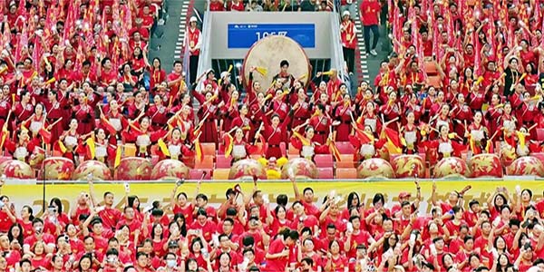 燃爆粤BA赛场  花都《凤鸣战鼓》火出圈