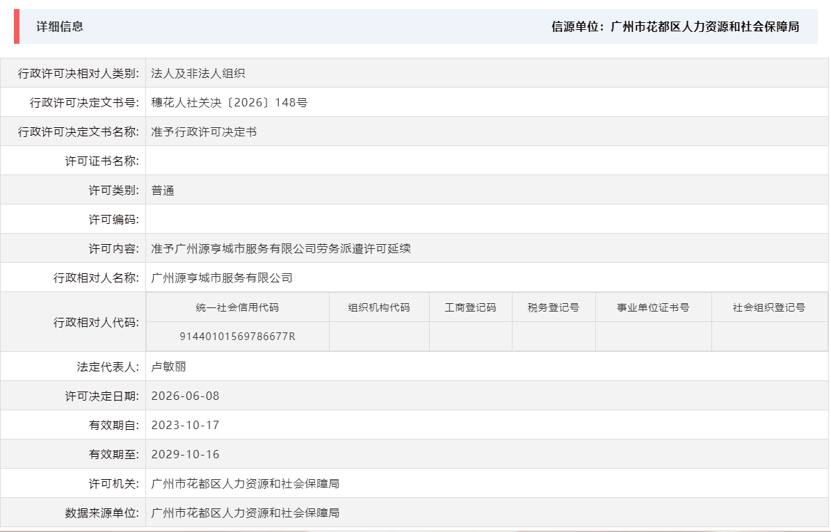 6.8准予广州源亨城市服务有限公司劳务派遣许可延续.png